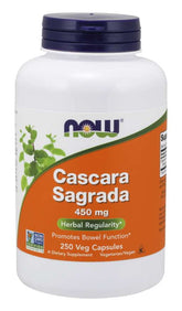 Cascara sagrada 450 MG 250 gélules NOW FOODS